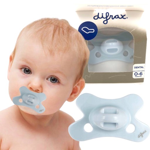 Соска Difrax анатомічна, силікон ортодонтичний 0+