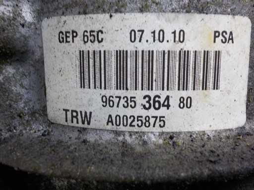 PEUGEOT PARTNER Servopumpe A0025875