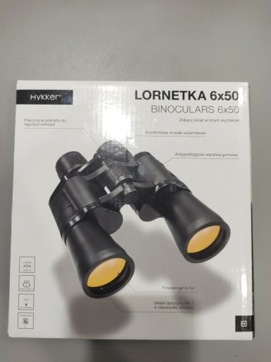 LORNETKA HYKKER 6X50 PUDEŁKO