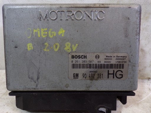 ZESTAW STARTOWY OPEL OMEGA B 2.0b 0261203587