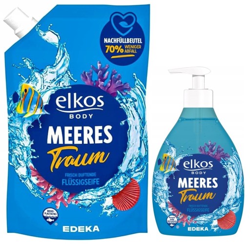 Elkos Morský spánok Tekuté mydlo 500ml + 750ml zásoba SADA