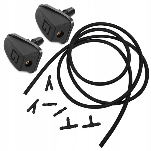 2x ME-009069 - ФОРСУНКИ ОМИВАЧА ВІТРОВОГО СКЛА ПЕРЕДНІЙ ТУМАННИЙ ШЛАНГ