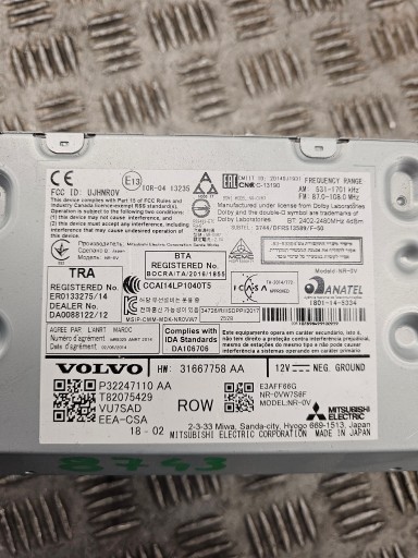 RADIO 31667758AA VOLVO V90