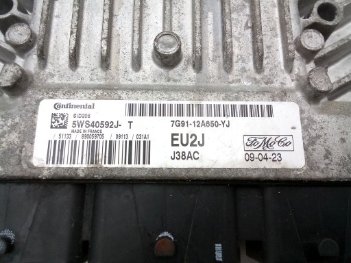 Ford Mondeo MK4 IV 4 1.8 TDCI computer Centralina Motore 7G91-12A650-YJ