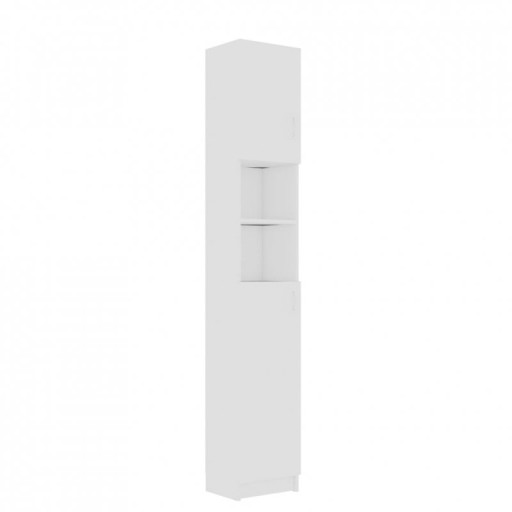 Kúpeľňová skrinka biela stojaca STĺpik REGÁL 190cm