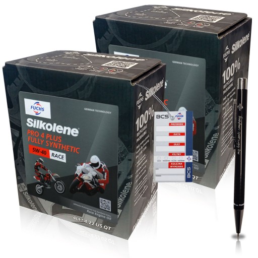 8 ЛИТРОВ FUCHS SILKOLENE PRO 4 PLUS 5W40 RACE МОТОЦИКЛОВОЕ МОТОРНОЕ МАСЛО