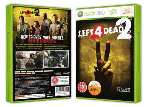 Left Dead Xbox 360 Cover LEFT DEAD (Xbox 360) *MINT COMPLETE