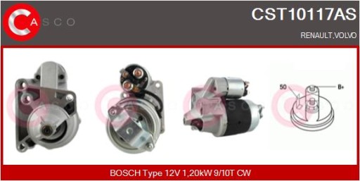 60101170 - Стартер 12v 1.2kw