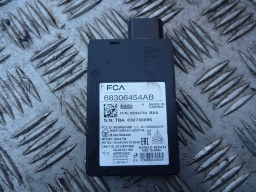 68306454 - Радар в бампері сліпа зона chrysler pacifica 16-