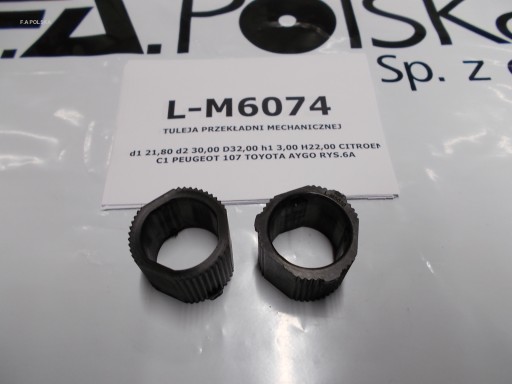 L-M6074 - ВТУЛКА ПРОКОЛ.МОХ. CITROEN C1 PEUGEOT 107 AYGO