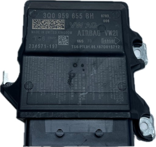 SKODA VW AUDI modul SENSOR airbag airbagů POWIETRZNYCH 3Q0959655BH