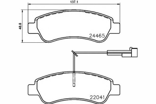 2446503 KLOCKI HAMULCOWE CITROEN JUMPER FIAT