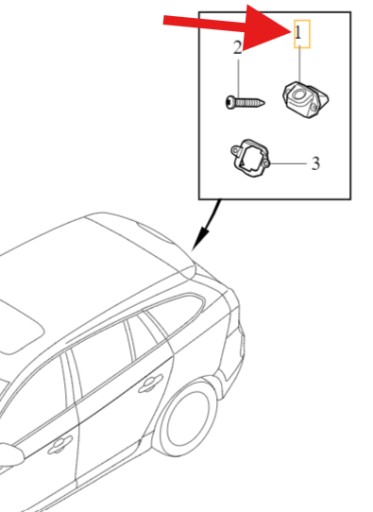 Задняя камера volvo s60 v60 2011- xc60 2010- oe 31371267
