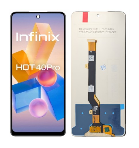 KIJELZŐ LCD KIJELZŐ GYORS ÉRINTÉS TELEFON INFINIX HOT 40 PRO X6837