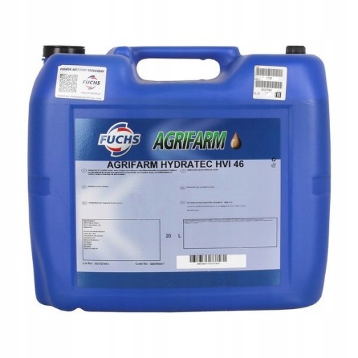 Гідравлічне масло FUCHS AGRIFARM HYDRATEC HVI 46 20л