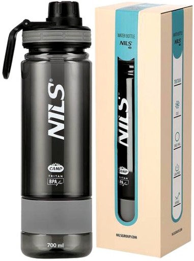 Пляшка для води Nils Camp NCD07 700 мл сіра