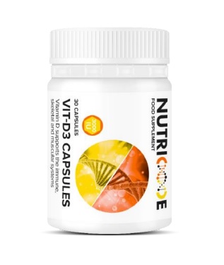 Vitamín D3 3000 UI 30 kaps Nutricode FM World Odolnosť Vit D3 Doplnok