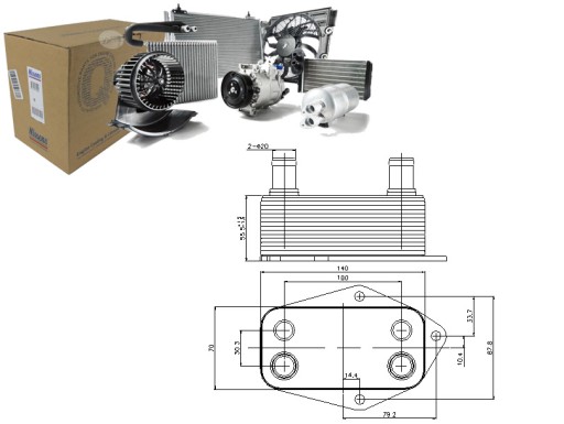 NIS90675/RS5 - МАСЛЯНЫЙ ОХЛАДИТЕЛЬ ДВИГАТЕЛЯ NISSENS (АВТОМАТИЧЕСКИЙ/