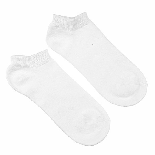 Ponožky pätky, krátke Captain Mike, biele 35-38