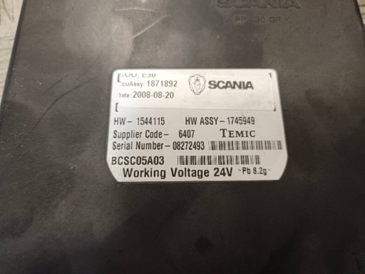 Модуль контроллера scania r 1871892