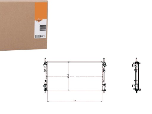 86231130 - Nrf519697 радіатор двигуна ford transit 2.0d-2.4d