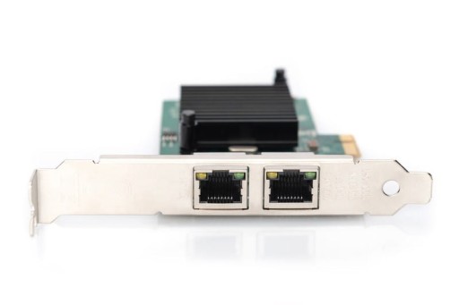 Karta sieciowa DIGITUS przewodowa PCI Express 2x RJ45 Gigabit 10/100/1000Mb