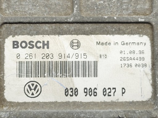 control unit computer of the engine VW POLO 6N 1.4B 030906027P 0261203914/915