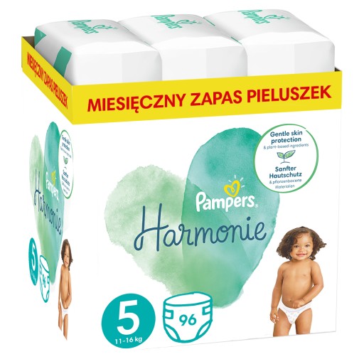 140 couches Pampers Harmonie taille 5 (11-16 kg) - Pampers