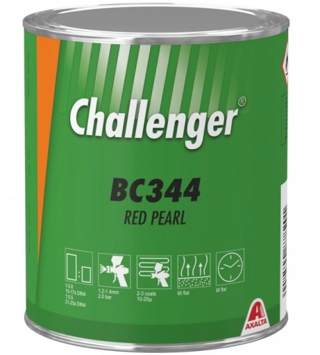 Базовое покрытие Challenger AXALTA BC344 RED PEARL 1л
