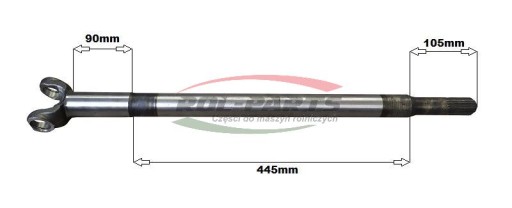 ПРИВОДНОЙ ВАЛ JOHN DEERE 6000 LONG AL110876