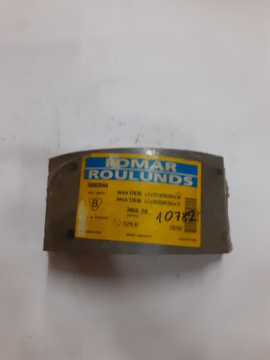 WVA17635;17636 - ОБЛИЦЮВАННЯ ГАЛЬМІВНИХ КОЛОДОК 65200820A4 WVA17635