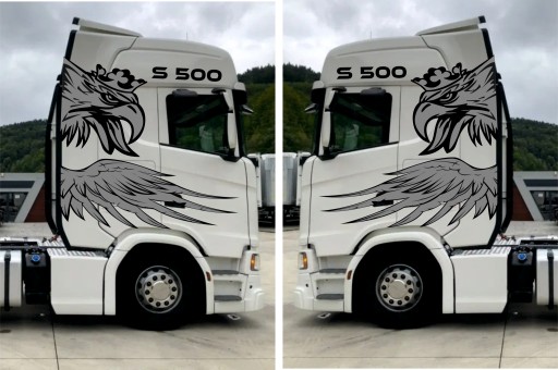 НАКЛЕЙКА SCANIA НОВАЯ МОДЕЛЬ PATTERN 20 ПОЛИМЕРНЫЕ НАКЛЕЙКИ