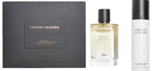 zara vibrant leather woda perfumowana 100 ml   zestaw 
