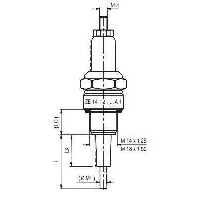14-12-500A1 - Бериевый электрод 14-12-500а1 0009340043