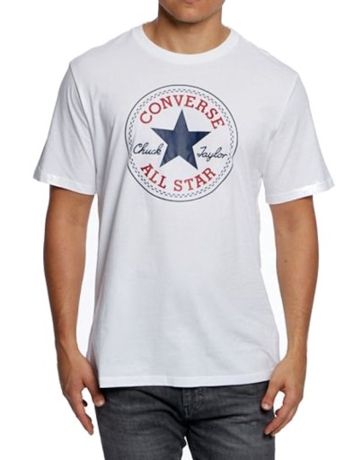 Pánske tričko CONVERSE 10007887-A04 biele L