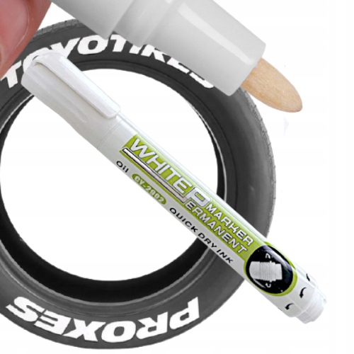 МАСЛЯНИЙ МАРКЕР БІЛА МАСЛЯНА РУЧКА ШИНИ СКЛА СТАЛІ