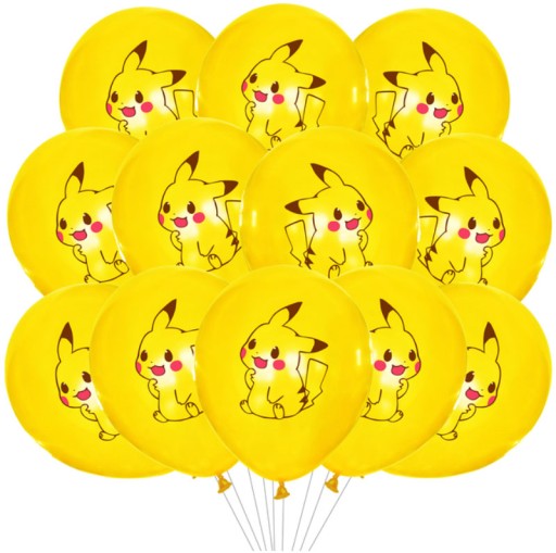 ПОКЕМОНИ ПІКАЧУ НАБІР ПОВІТРЯНИХ КУЛЬОК НА ДЕНЬ НАРОДЖЕННЯ