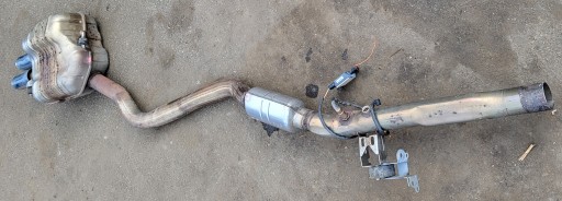 TLUMIK KONCOWY UKLAD exhaust pipe end SONDA AUDI A4 B8 8K A5 LIFT TDI OE