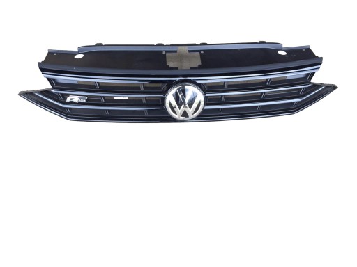 Решетка радиатора VW PASSAT B8 LIFT RLINE, ЧЕРНАЯ