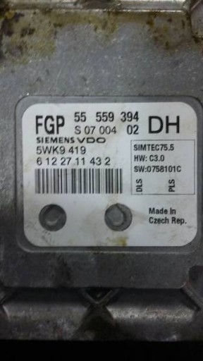 počítač OPEL ASTRA H 55559394 DH