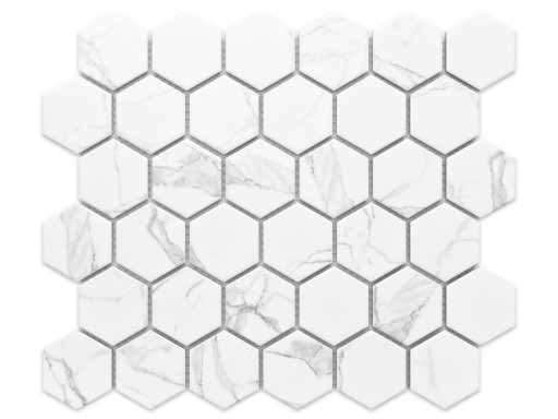 KERAMICKÁ MOZAIKA HEXAGON CLASSIC CARRARA MAT MRAMOR