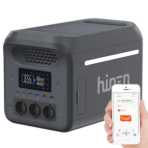 Портативна електростанція hinen 1800w tuya