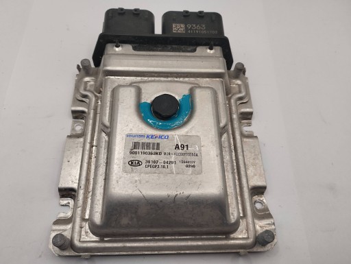 Модуль эбу компьютера контроллера двигателя kia picanto 9001190363kd