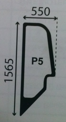 Z76048 - БОКОВОЕ ОКНО ПОГРУЗЧИК JOHN DEERE 3200-3400