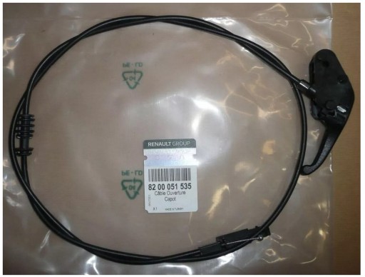 Трос капоту 8200051535 Renault Megane II Оригінал
