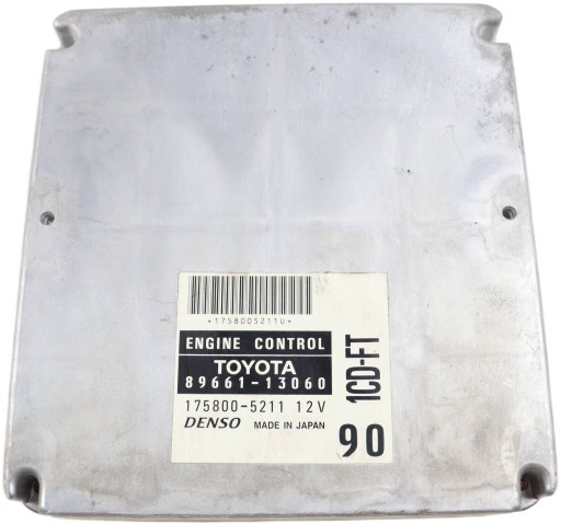 TOYOTA COROLLA VERSO E12 modulo Centralina Motore 2.0D4D 89661-13060