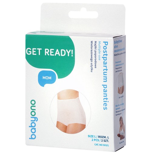 Багаторазові післяпологові трусики Babyono L mesh