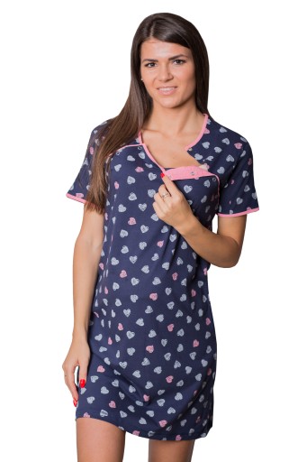 Сорочка для годування BS XXL, бавовна, короткий рукав