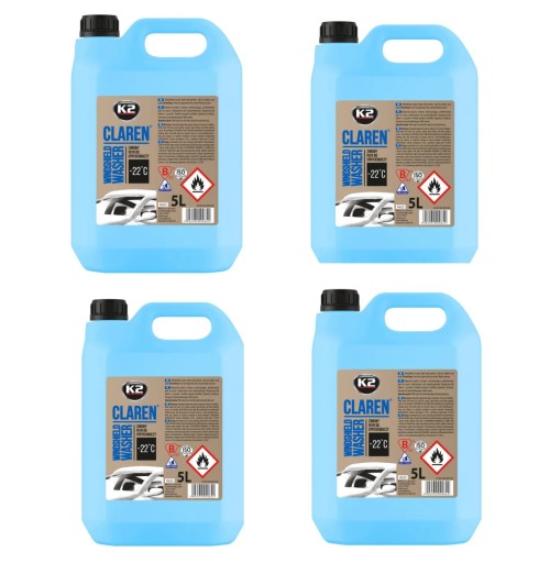 4 шт. K2 CLAREN зимова омиваюча рідина -22 ° C