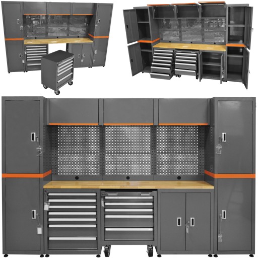 СИСТЕМА ПОЛКА КОМПЛЕКТ МЕБЕЛИ ДЛЯ МАСТЕРСКОЙ МОБИЛЬНЫЙ ИНСТРУМЕНТАЛЬНЫЙ ШКАФ